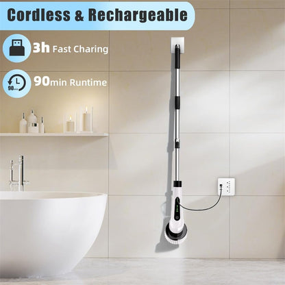 Electric Spin Scrubber With 7 Brush