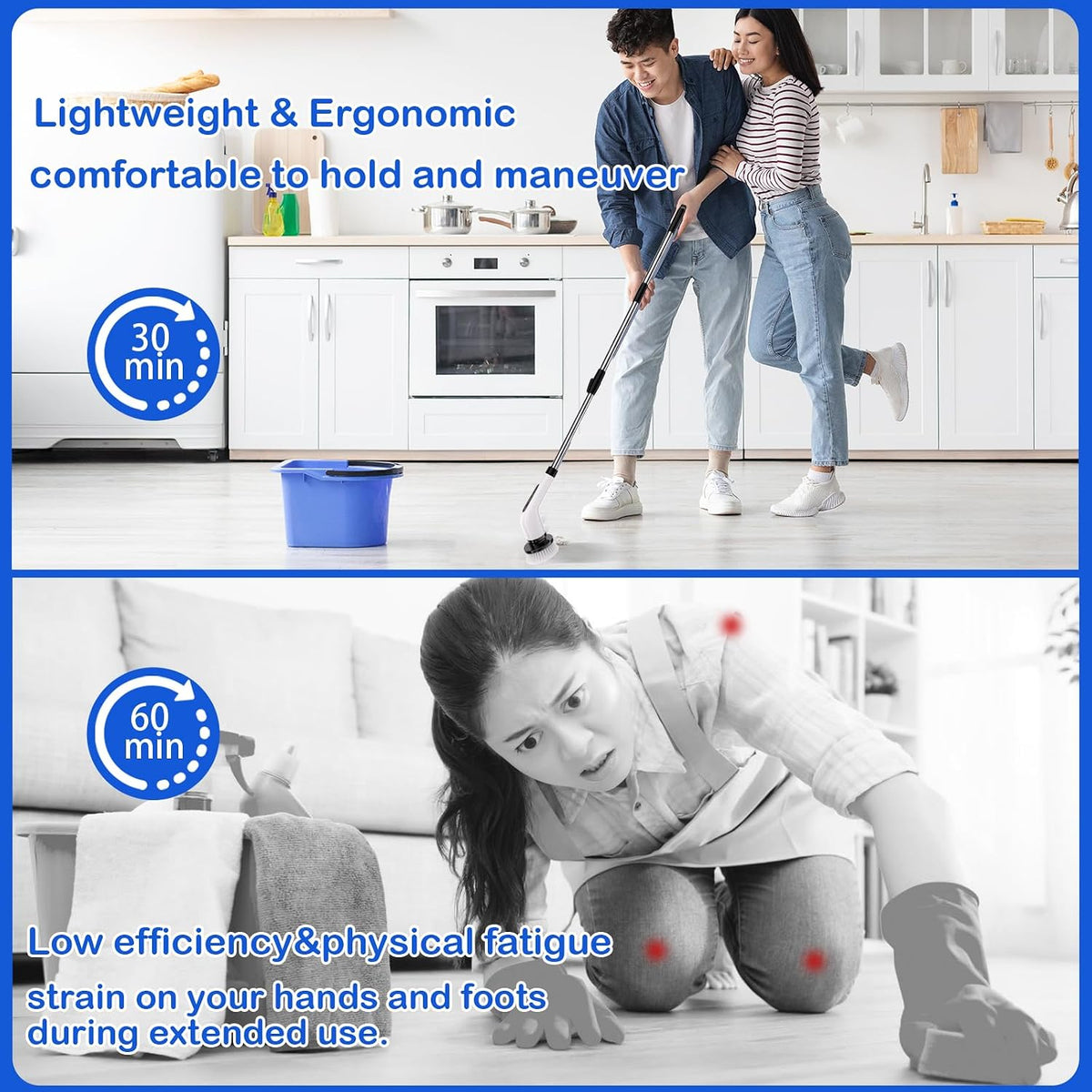 Electric Spin Scrubber With 7 Brush