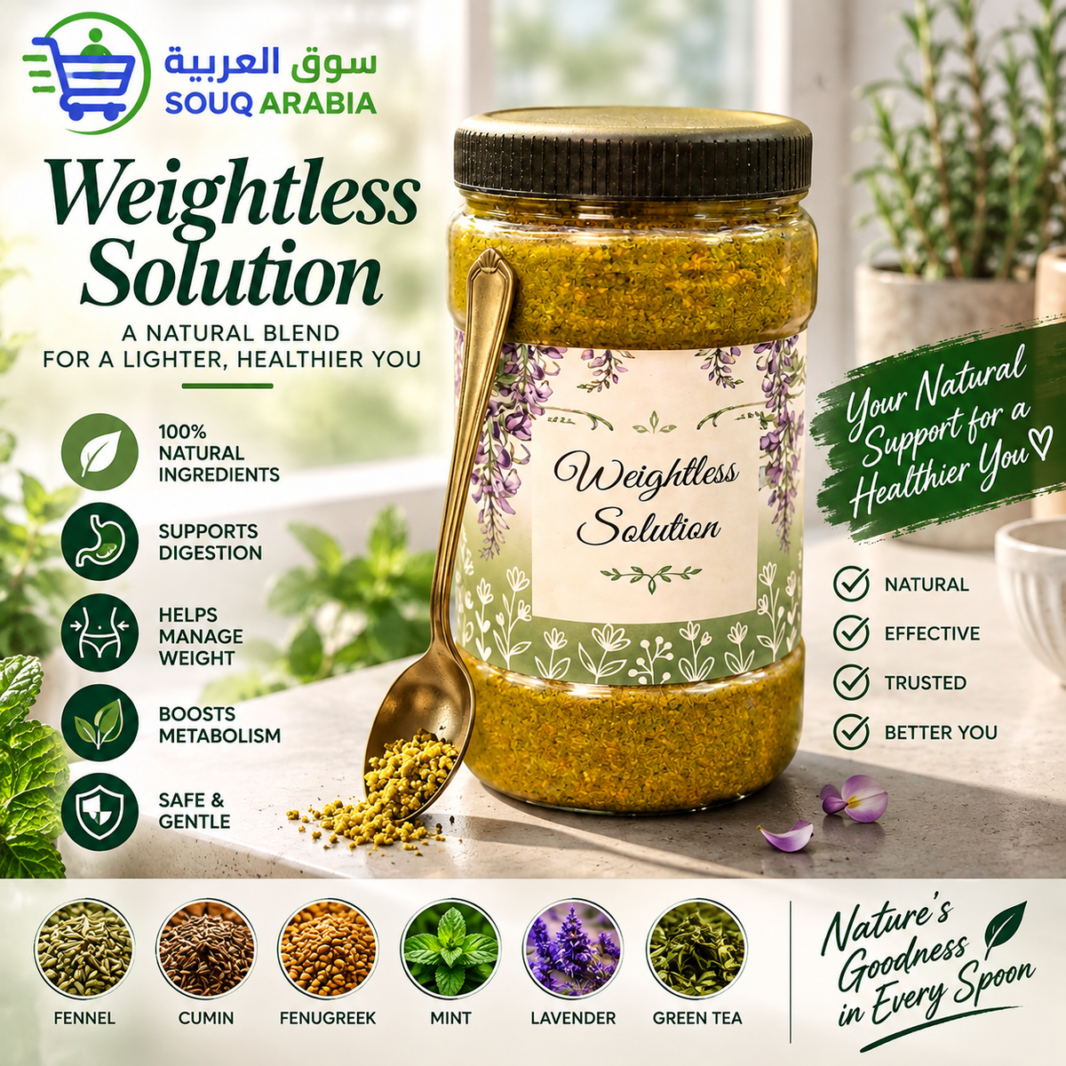 Organic Weight Loss Solution Herbal Wellness Powder | Feel Better Regularly