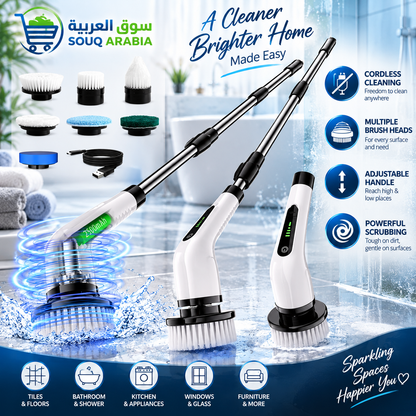 Electric Spin Scrubber With 7 Brush
